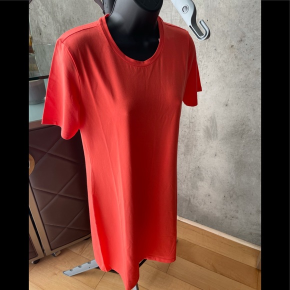 Theory T-Shirt Dress in Neon Pink—NWT - Picture 5 of 16